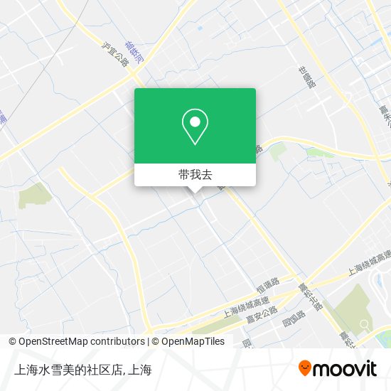 上海水雪美的社区店地图