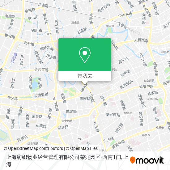 上海纺织物业经营管理有限公司荣兆园区-西南1门地图