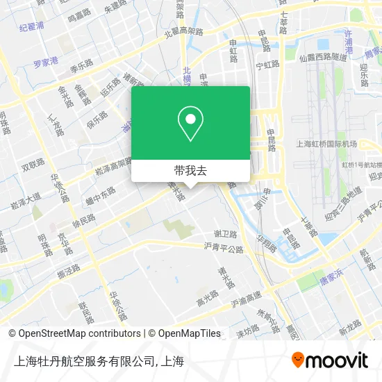 上海牡丹航空服务有限公司地图