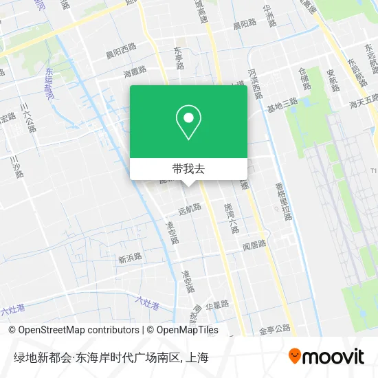 绿地新都会·东海岸时代广场南区地图