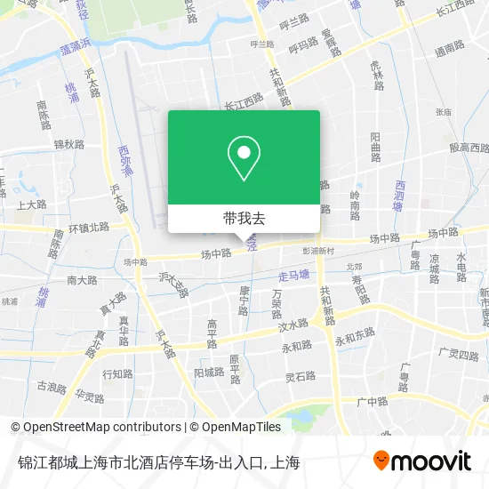 锦江都城上海市北酒店停车场-出入口地图