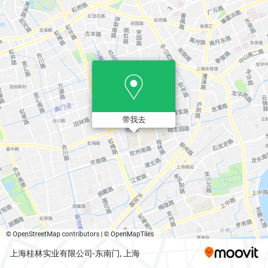 上海桂林实业有限公司-东南门地图