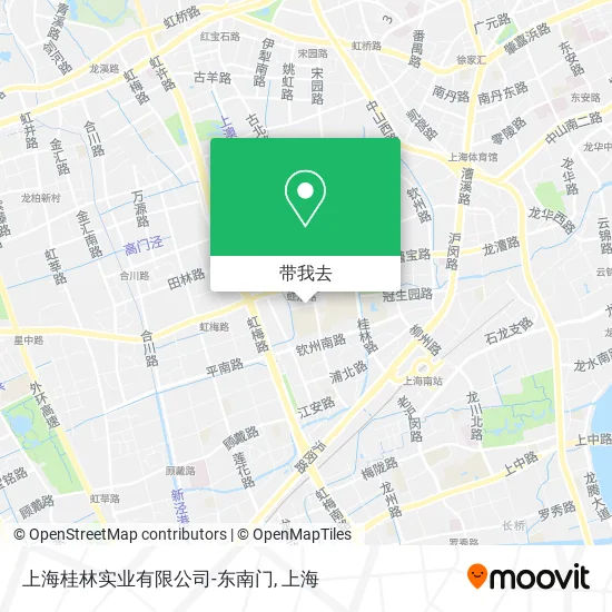 上海桂林实业有限公司-东南门地图