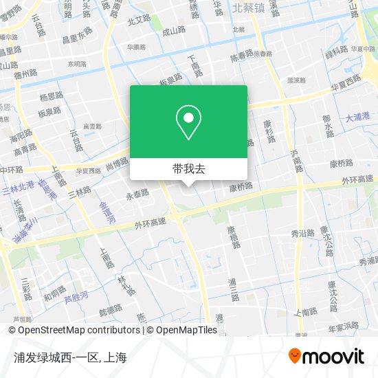 浦发绿城西-一区地图