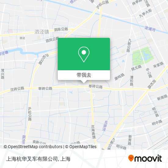 上海杭华叉车有限公司地图