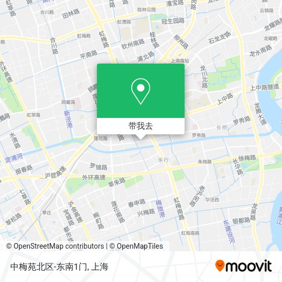 中梅苑北区-东南1门地图