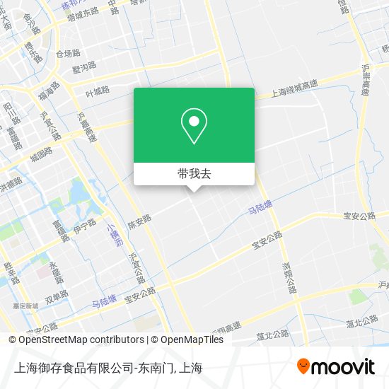 上海御存食品有限公司-东南门地图