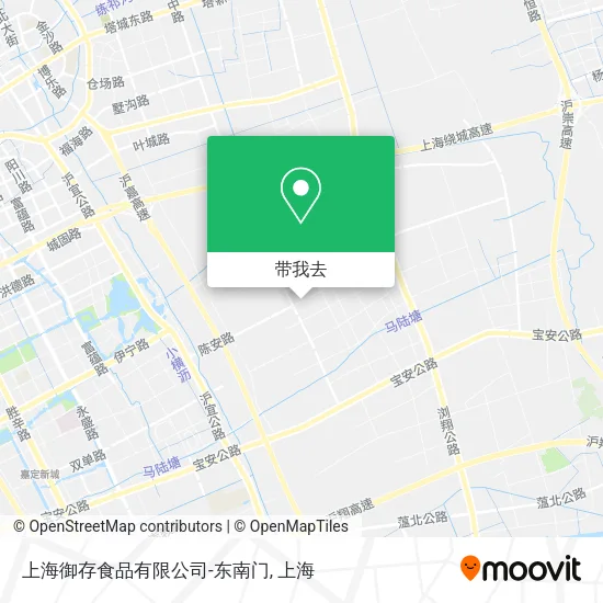 上海御存食品有限公司-东南门地图