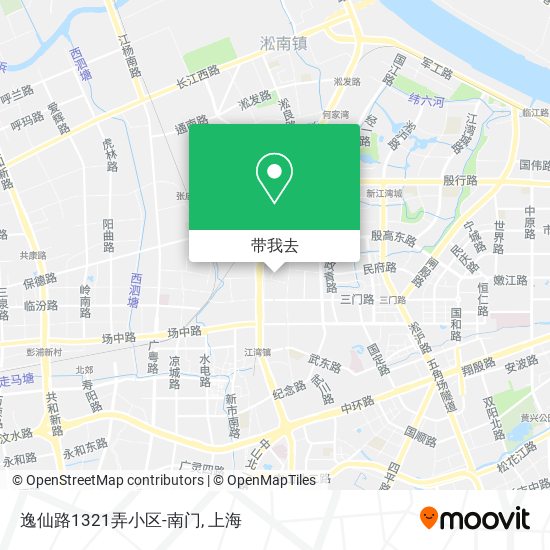 逸仙路1321弄小区-南门地图