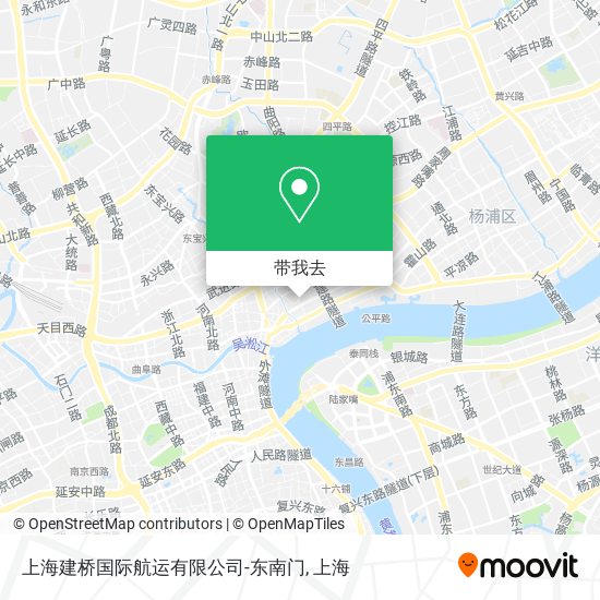 上海建桥国际航运有限公司-东南门地图