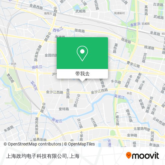 上海政均电子科技有限公司地图