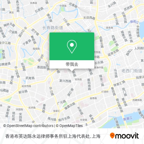 香港布英达陈永远律师事务所驻上海代表处地图
