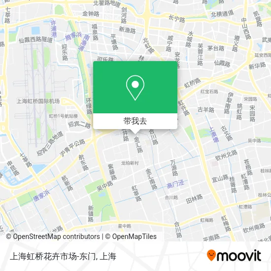 上海虹桥花卉市场-东门地图
