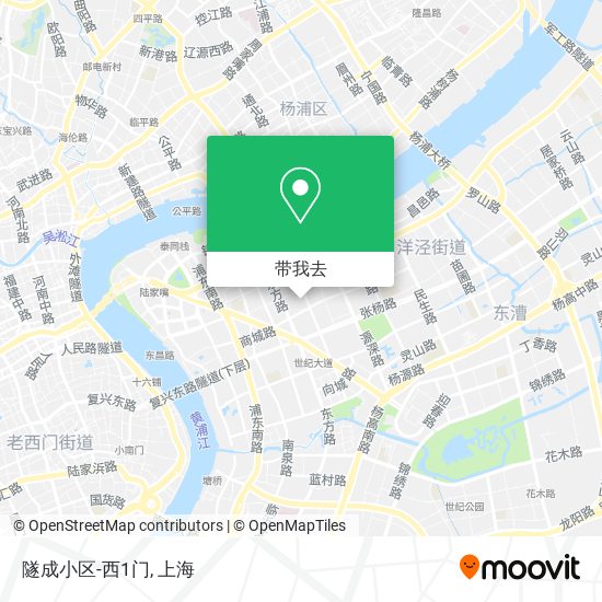 隧成小区-西1门地图