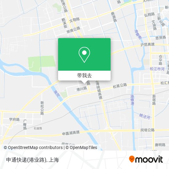 申通快递(港业路)地图