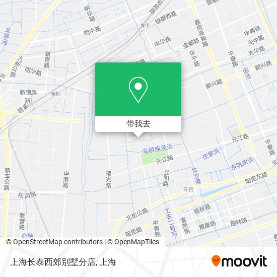 上海长泰西郊别墅分店地图