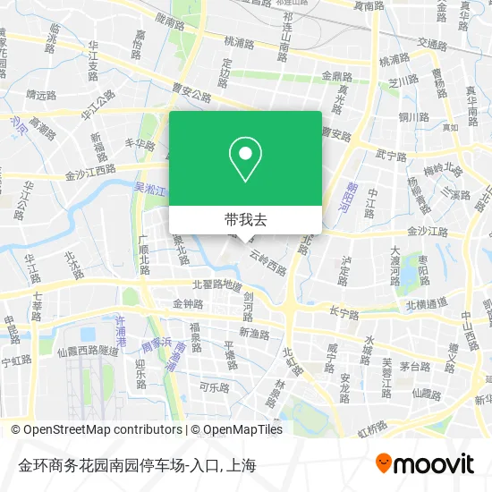 金环商务花园南园停车场-入口地图