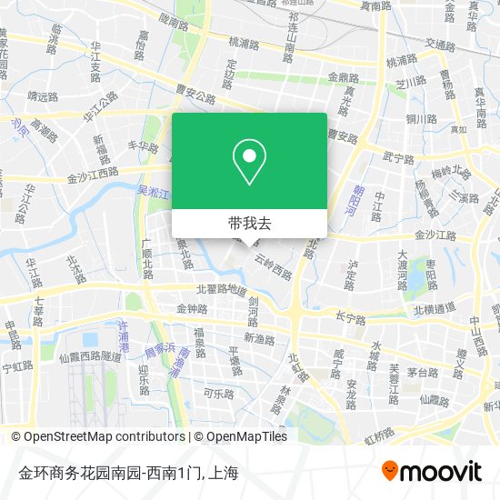 金环商务花园南园-西南1门地图