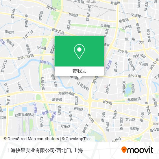上海快果实业有限公司-西北门地图