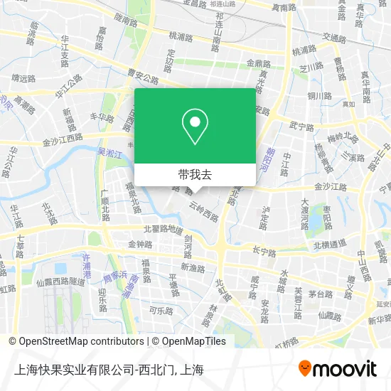上海快果实业有限公司-西北门地图