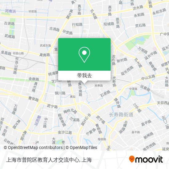 上海市普陀区教育人才交流中心地图
