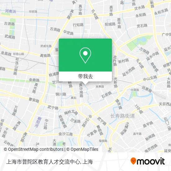 上海市普陀区教育人才交流中心地图