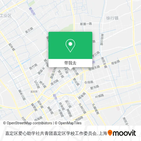 嘉定区爱心助学社共青团嘉定区学校工作委员会地图