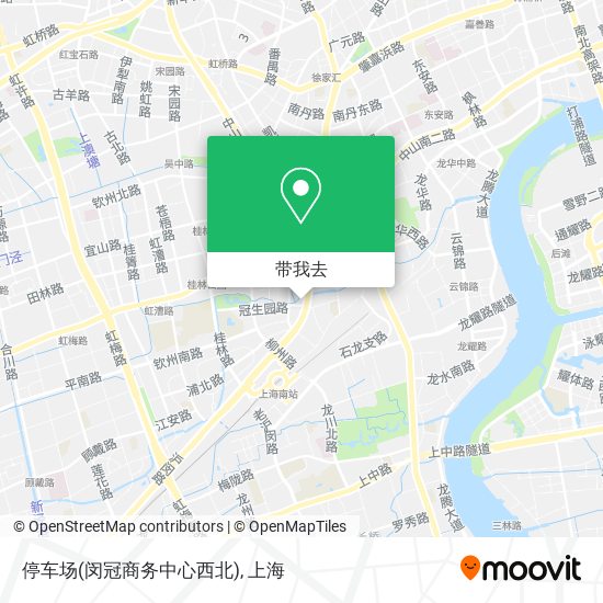 停车场(闵冠商务中心西北)地图