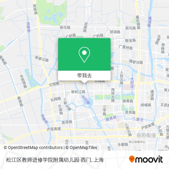 松江区教师进修学院附属幼儿园-西门地图
