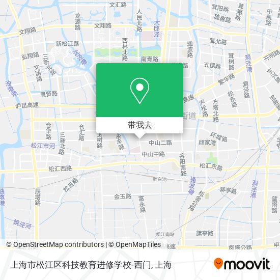 上海市松江区科技教育进修学校-西门地图