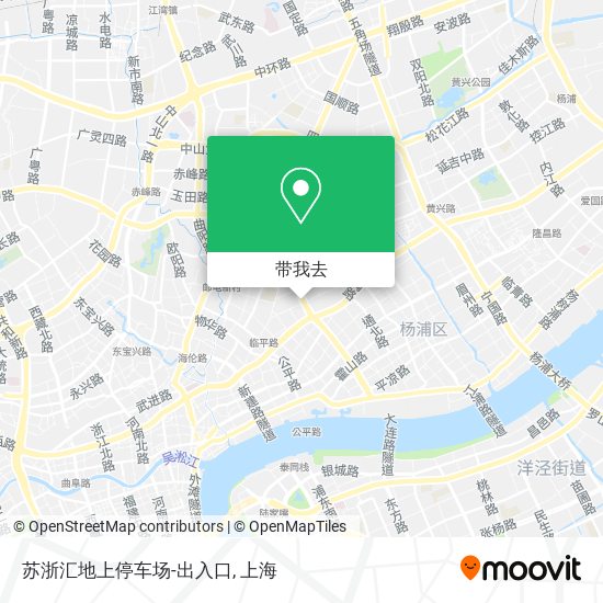 苏浙汇地上停车场-出入口地图