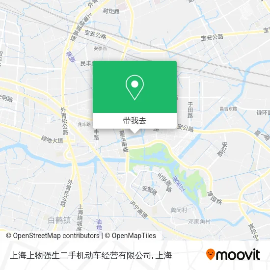 上海上物强生二手机动车经营有限公司地图