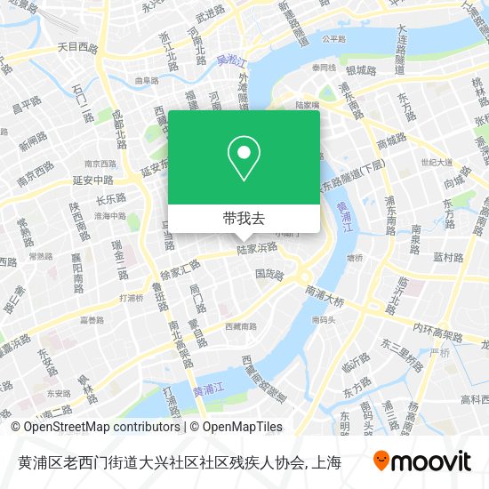 黄浦区老西门街道大兴社区社区残疾人协会地图