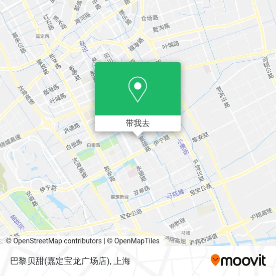 巴黎贝甜(嘉定宝龙广场店)地图
