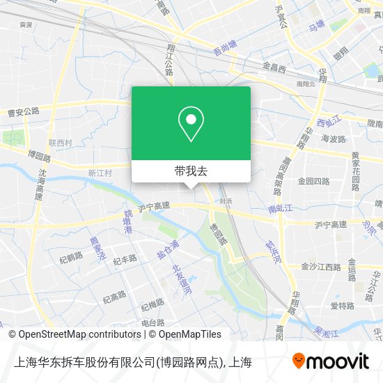 上海华东拆车股份有限公司(博园路网点)地图