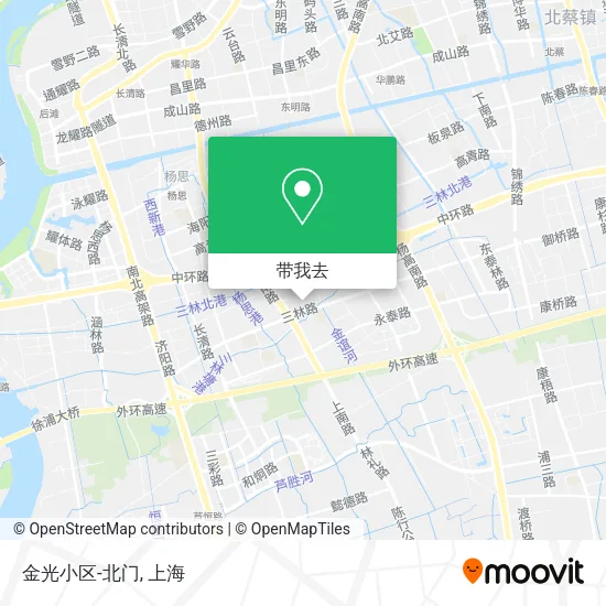 金光小区-北门地图
