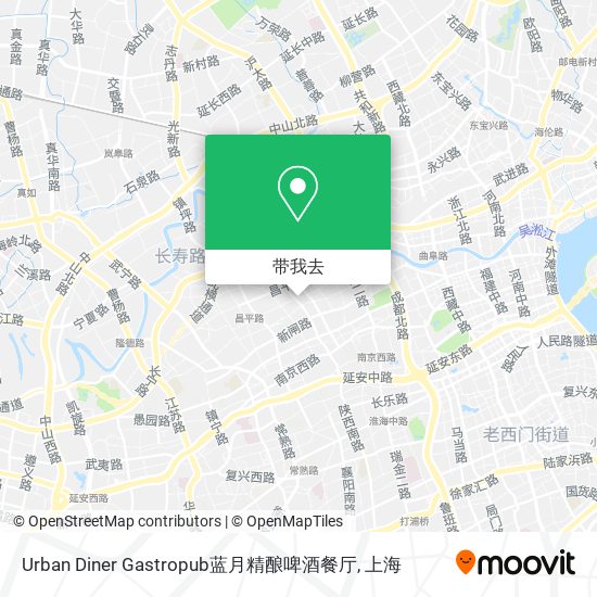 Urban Diner Gastropub蓝月精酿啤酒餐厅地图