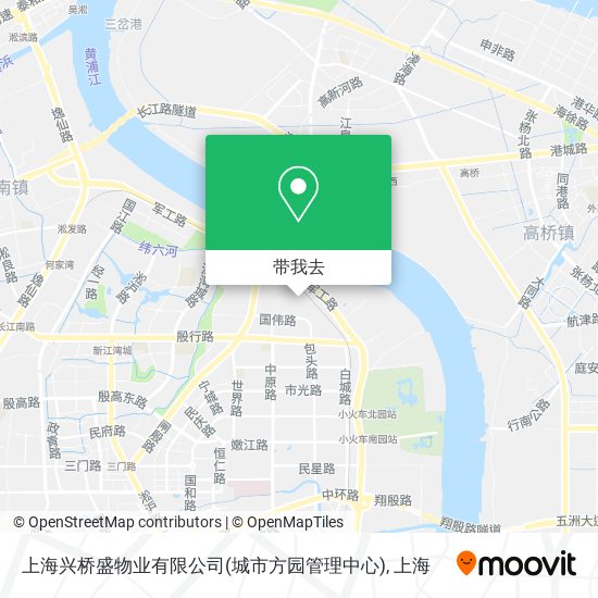 上海兴桥盛物业有限公司(城市方园管理中心)地图