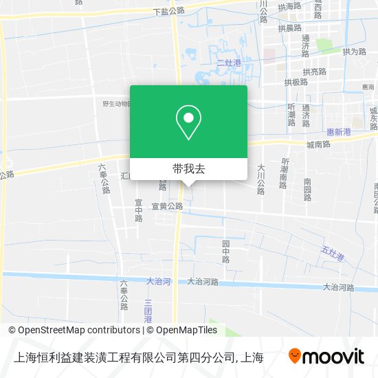 上海恒利益建装潢工程有限公司第四分公司地图
