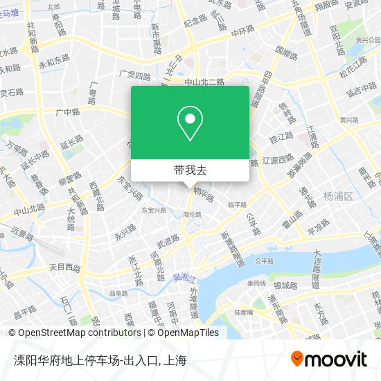 溧阳华府地上停车场-出入口地图