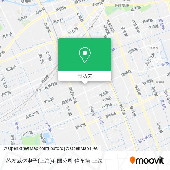 芯发威达电子(上海)有限公司-停车场地图