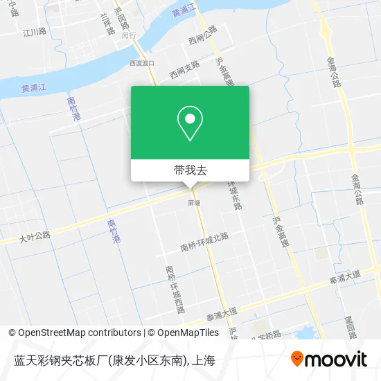 蓝天彩钢夹芯板厂(康发小区东南)地图