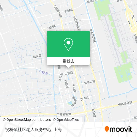 祝桥镇社区老人服务中心地图