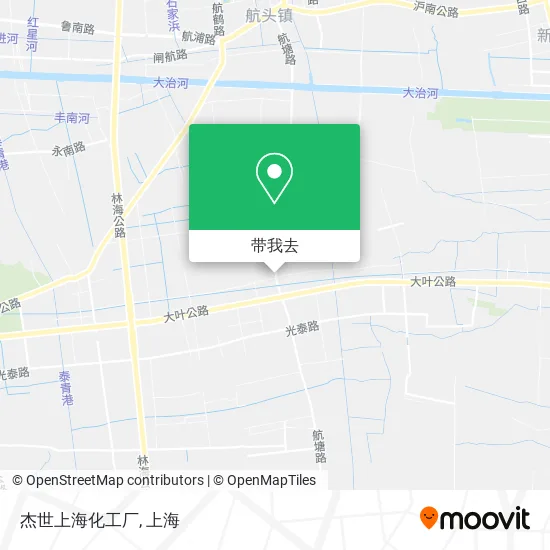 杰世上海化工厂地图