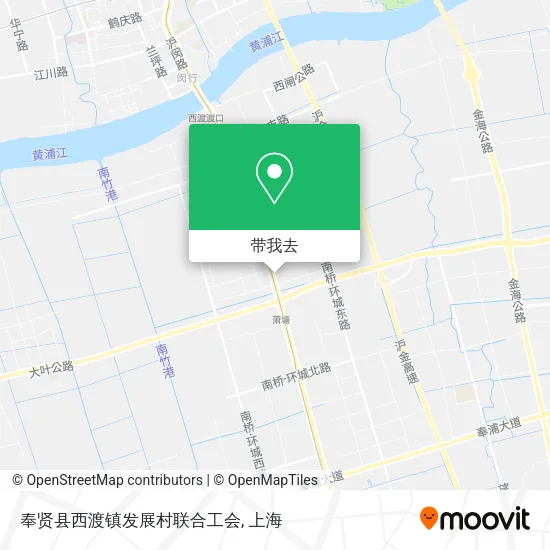 奉贤县西渡镇发展村联合工会地图