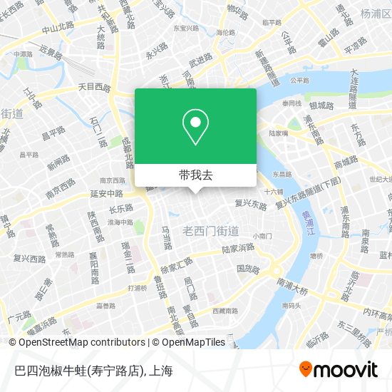 巴四泡椒牛蛙(寿宁路店)地图