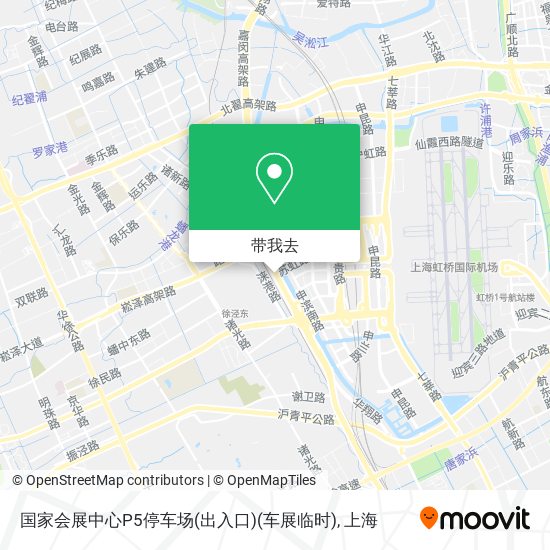 国家会展中心P5停车场(出入口)(车展临时)地图