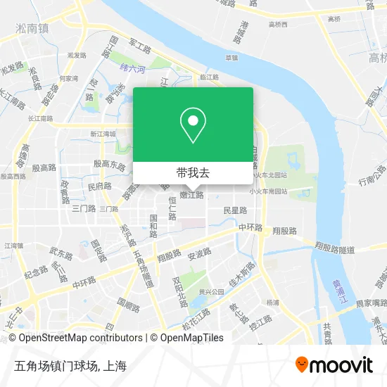 五角场镇门球场地图