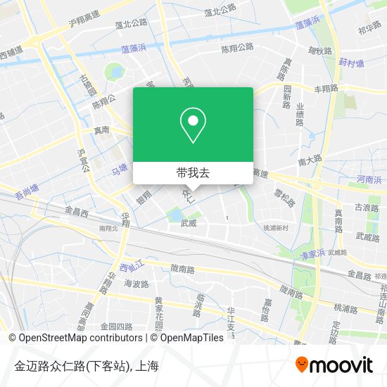 金迈路众仁路(下客站)地图