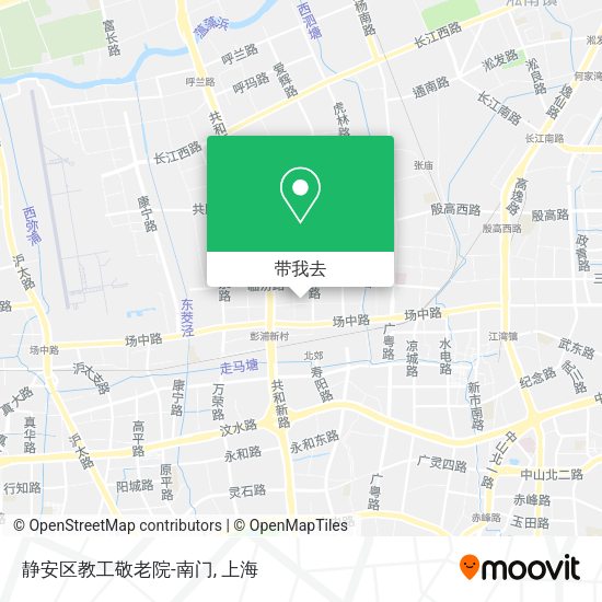 静安区教工敬老院-南门地图